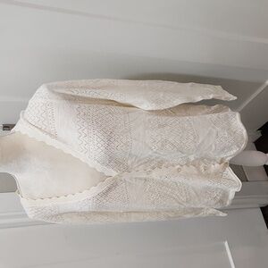 NWT Frye pointelle cardigan XXL